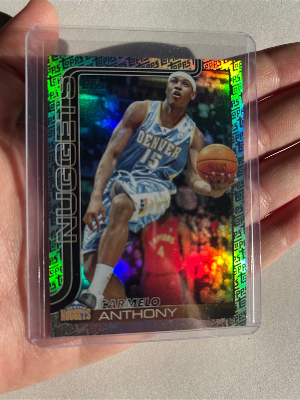 Topps Denver Nuggets Carmelo Anthony Basketball Card - Blue, Gold, White